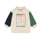 Children's sweater with a graphic design on a white background