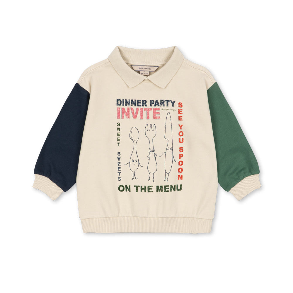 Children's sweater with a graphic design on a white background