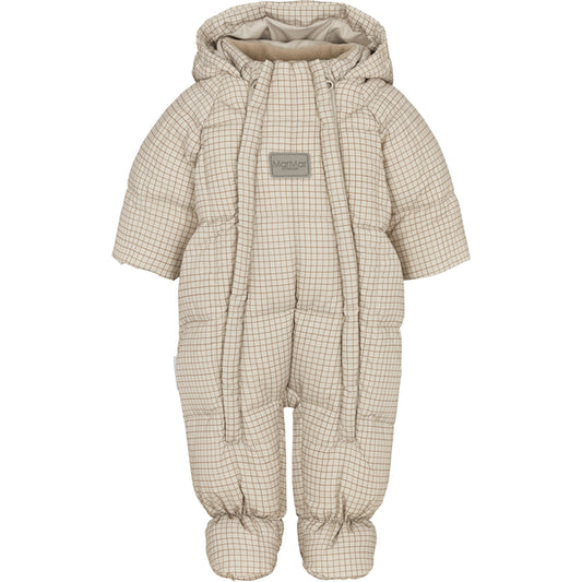 Down wintersuit for the little ones. The wintersuit has two zippers at the front so it can be easily taken off and on. The suit fits snugly around the wrists so no cold gets in.Pram suit   by MAr MAr Copenhagen