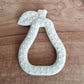 Silicone teether Pear: Grey-blue