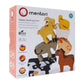 Box of Mentari Happy Stacking Farm toy with animal illustrations on a white background