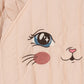 Close up of Konges SLojd girls juno kitty bomber jacket