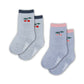 "2-pack kids' cherry print crew socks – soft cotton blend socks in light blue with pink and navy cuffs – cute and comfortable toddler and children's socks by Konges Sløjd"

This alt text includes search-friendly keywords like “kids' socks,” “cherry print,” “cotton blend,” and brand name to improve product visibility on Shopify and search engines. Let me know if you need titles or meta descriptions as well!