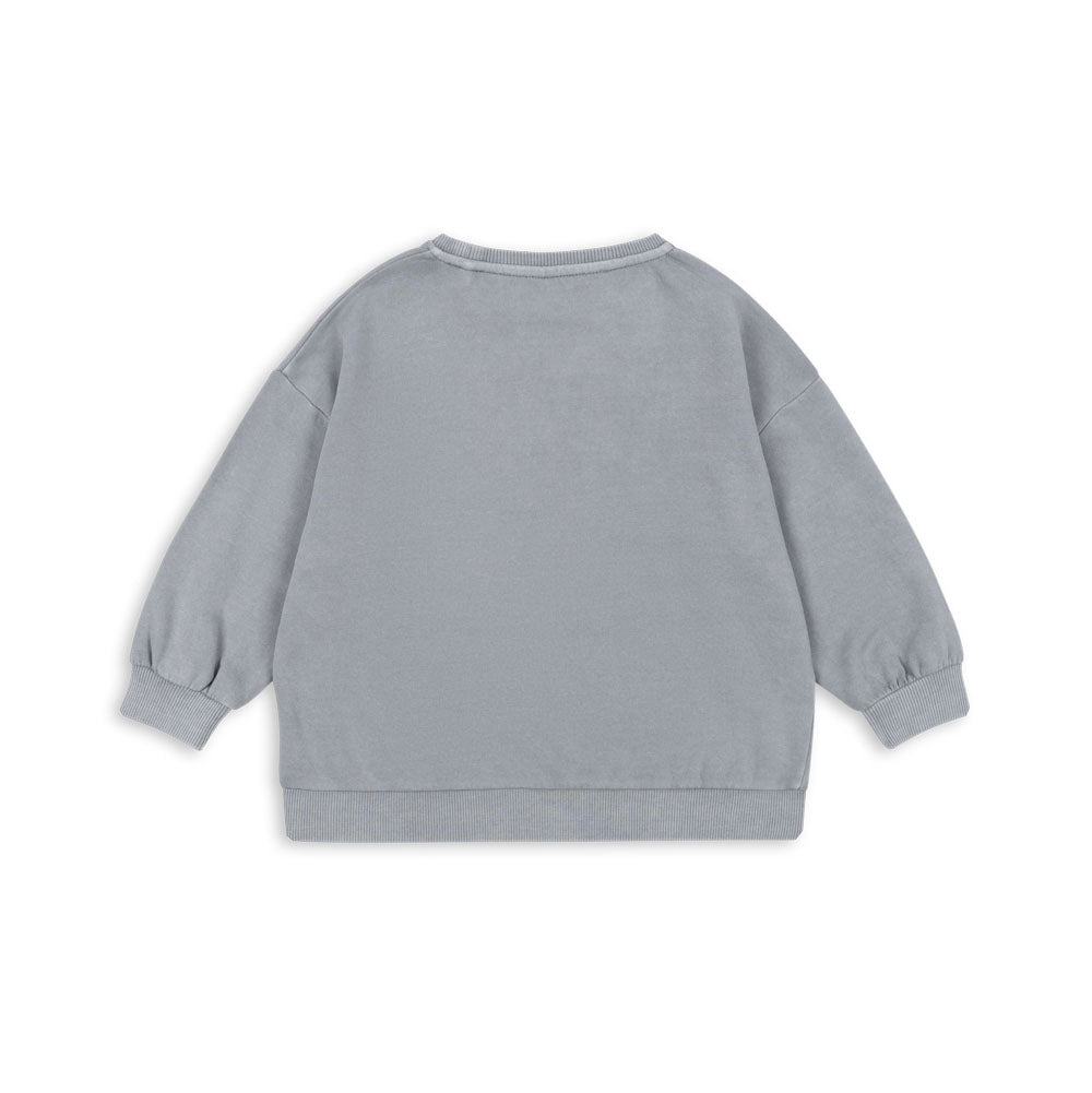 Gray sweatshirt on a white background