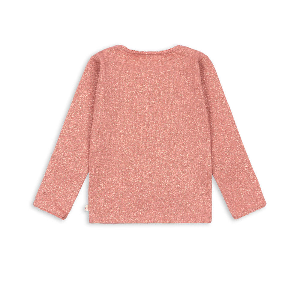 Pink cardigan on a white background