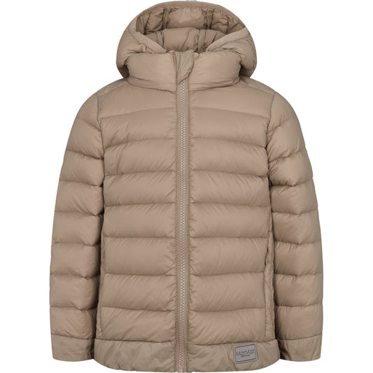 Mar MAr Owen warm stone puffer jacket, unisex for boys or girls. Sustainable  jacket for winter