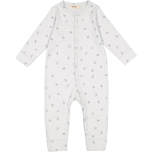 MarMar Copenhagen baby boy romper with paper boats would make a great new born gift soft organic cotton,pale blue colour