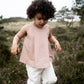 Serendipity Pleat Top-Almond