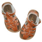 Brown leather boys sandals