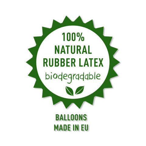 Ava & Yves  Balloons Unicorn / Happy Birthday in 100% natural rubber