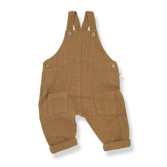 Baby boys dungarees made from Organic cotton, by Spanish brand 1 + in the Family.
