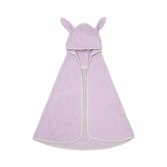 Hooded Baby Towel - Bear - Lilac