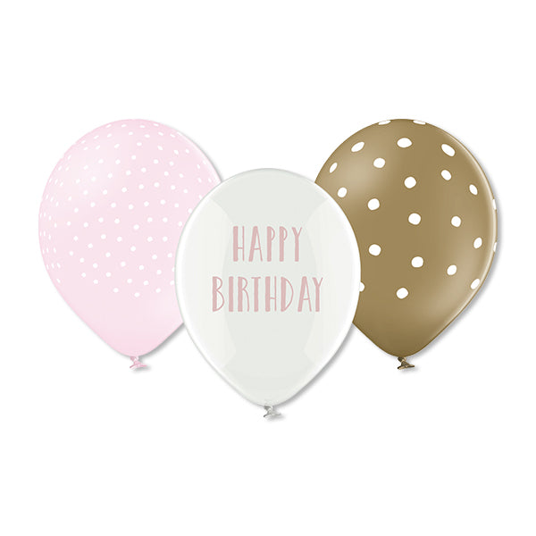 Ava & Yves  Balloons Unicorn / Happy Birthday in 100% natural rubber